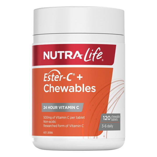 Nutralife Ester-C+ Chewables Tablets 500 mg 120 Tablets 