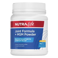Nutralife Joint Formula + MSM Mild Osteoarthritis Symptom Relief Oral Powder Lemon 1 kg 