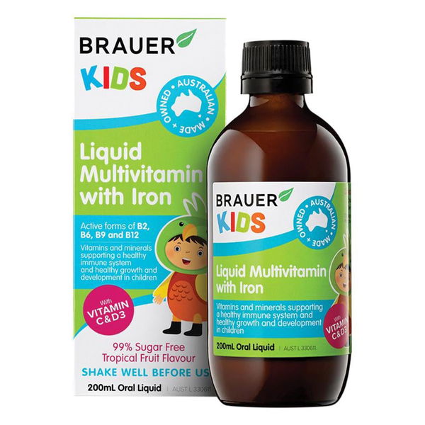 Brauer Kids Multivitamin with Iron Oral Liquid 200 ml 