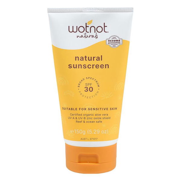 Wotnot Natural Sunscreen SPF 30 Suitable for Sensitive Skin 150 gm 