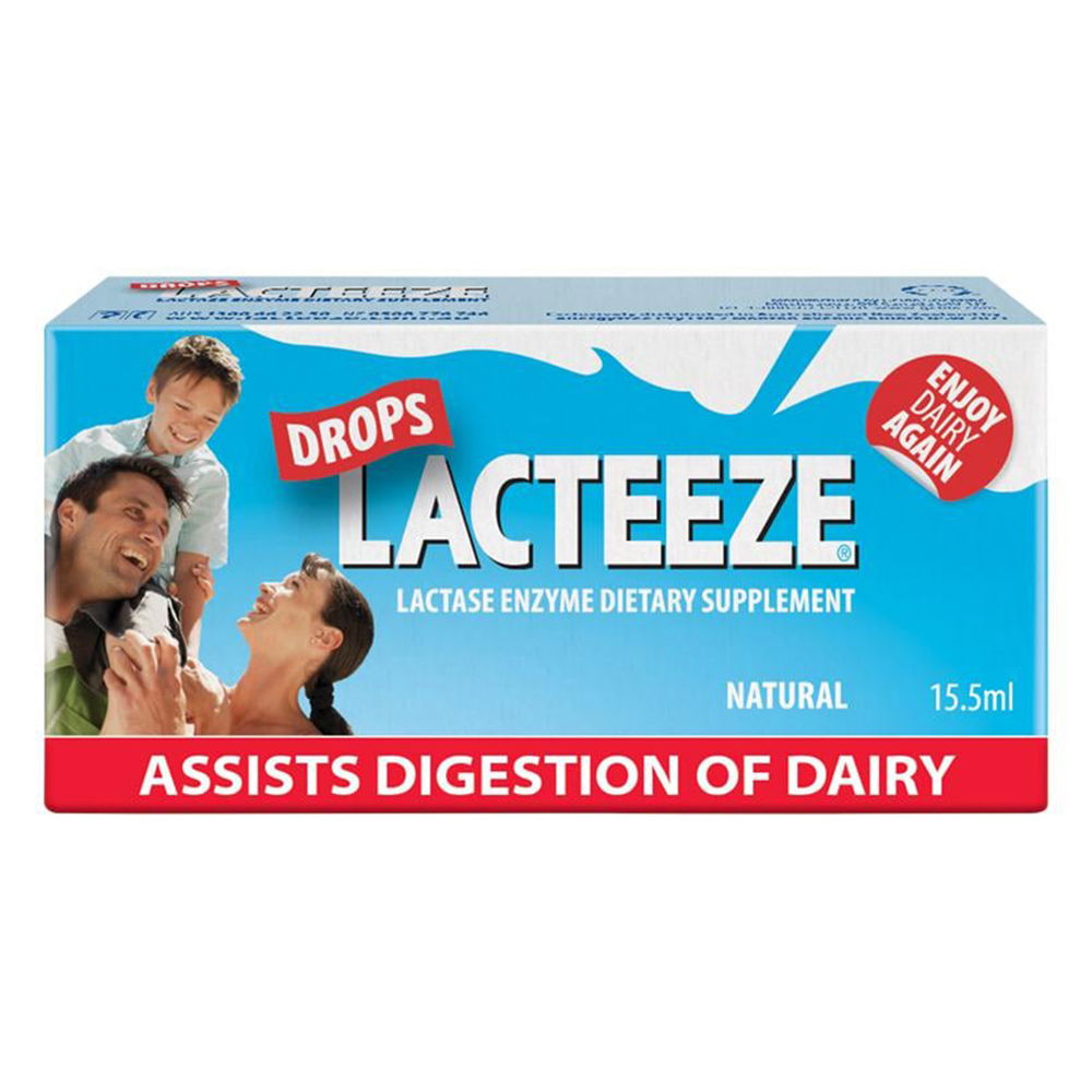 Lacteeze Lactase Dietary Supplement Drops 