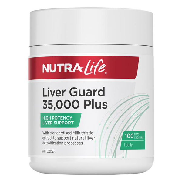 Nutralife Liver Guard 35,000 Plus High Potency Liver Support Capsules 100 Capsules 