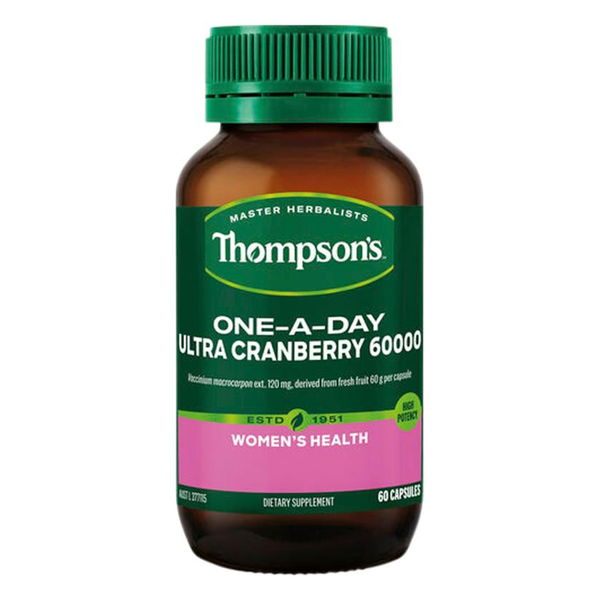Thompson's One-A-Day Ultra Cranberry 60000 Women's Health Capsules 60 Capsules 