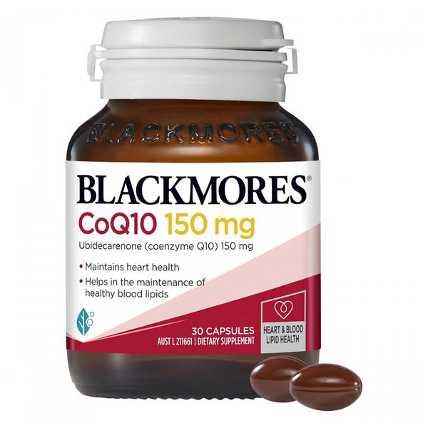 Blackmores CoQ10 Heart & Blood Lipid Health Capsules 150 mg 30 Capsules 