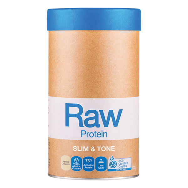 Amazonia Raw Slim & Tone Protein Powder Vanilla Cinnamon 500 gm 