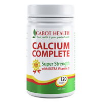 Cabot Health Calcium Complete Super Strength with Extra Vitamin D Bone Health Tablets 