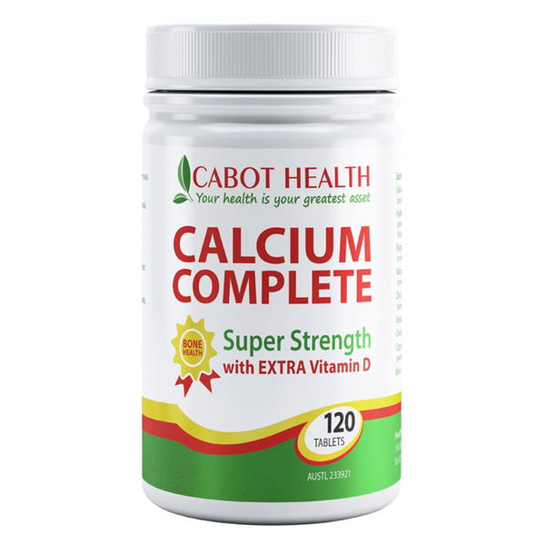 Cabot Health Calcium Complete Super Strength with Extra Vitamin D Bone Health Tablets 120 Tablets 