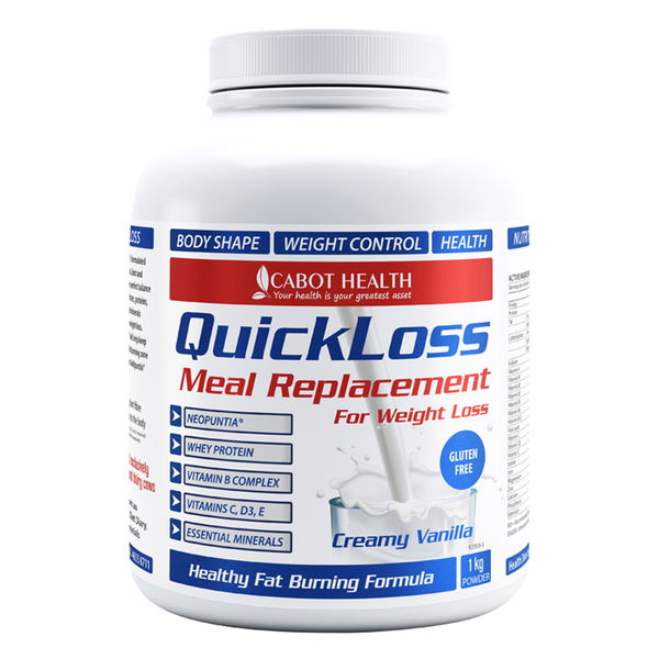 Cabot Health Quick Loss Meal Replacement for Weight Loss Powder Creamy Vanilla 1 kg 