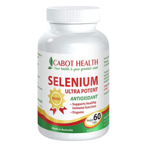 Cabot Health Selenium Ultra Potent Antioxidant Healthy Immune Function Protect Capsules 60 Capsules 