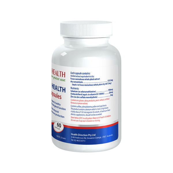 Cabot Health Thyroid Health Relieve Fatigue Capsules 60 Capsules 