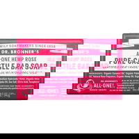 Dr. Bronner's Pure-Castile Bar Soap All-One Hemp Rose 140 gm 