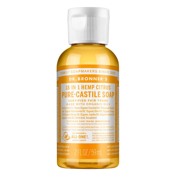 Dr. Bronner's Pure-Castile Liquid Soap 18-in-1 Hemp Citrus 59 ml 