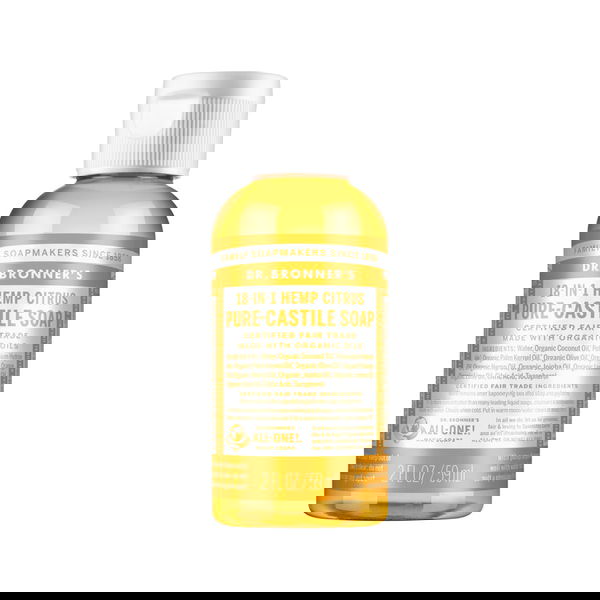 Dr. Bronner's Pure-Castile Liquid Soap 18-in-1 Hemp Citrus 59 ml 