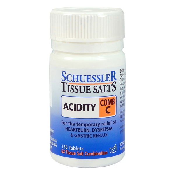Schuessler Tissue Salts Comb C Acidity Tablets 125 Tablets 