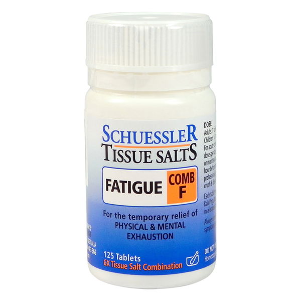 Schuessler Tissue Salts Comb F Fatigue Tablets 125 Tablets 