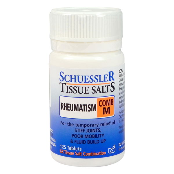 Schuessler Tissue Salts Comb M Rheumatism Tablets 125 Tablets 