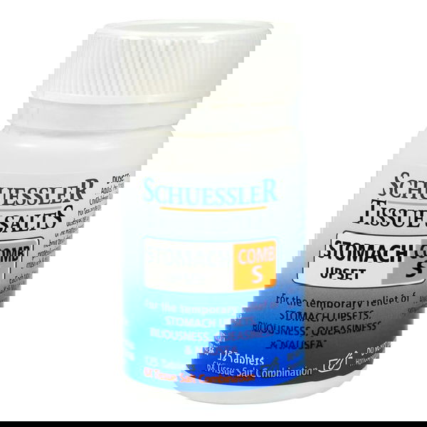 Schuessler Tissue Salts Comb S Stomach Upset Tablets 125 Tablets 