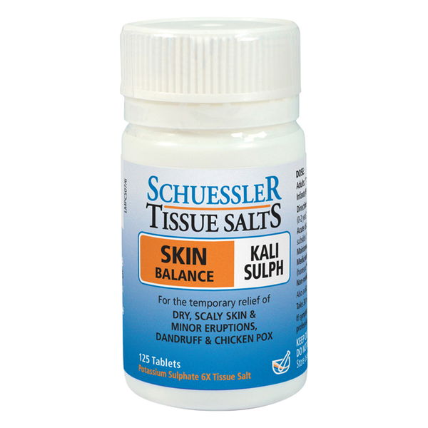 Schuessler Tissue Salts Kali Sulph Skin Balance Tablets 125 Tablets 
