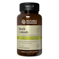 Nature's Sunshine Black Cohosh Relieves Symptoms of Menopause Capsules 525 mg 100 Capsules 
