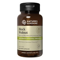 Nature's Sunshine Black Walnut Helps Remove Intestinal Threadworms Capsules 500 mg 100 Capsules 