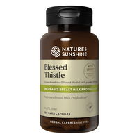 Nature's Sunshine Blessed Thistle Increases Breast Milk Production Capsules 300 mg 100 Capsules 