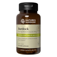 Nature's Sunshine Burdock Relives Symtoms of Mild Eczema Capsules 410 mg 100 Capsules 