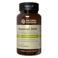 Nature's Sunshine Shatavari 2000 Female Tonic & Aphrodisiac Capsules 90 Capsules 