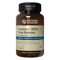 Nature's Sunshine Vitamin C 1000 Time Release with Bioflavonoids Reduces Common Cold Duration Tablets 150 Tablets 