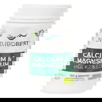 Naturobest Calcium & Magnesium Plus K2 & D3 Powder 150 gm 