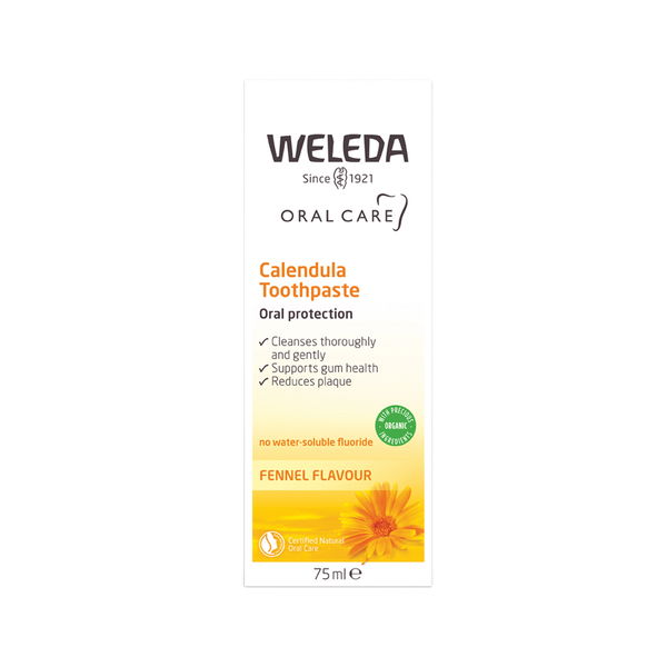 Weleda Oral Care Calendula Toothpaste Oral Protection Fennel 75 ml 