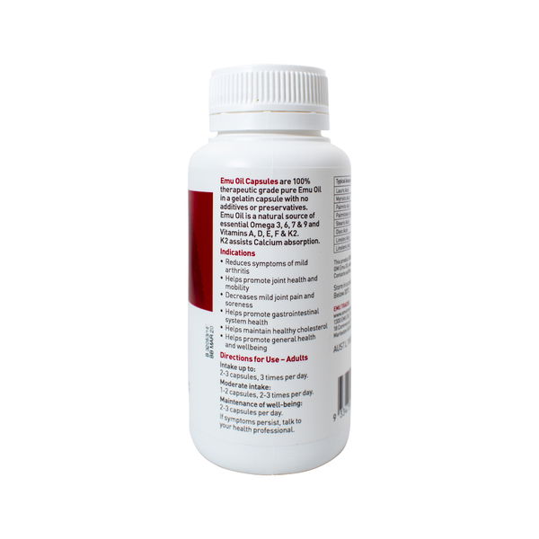 Emu Tracks Emu Oil Helps Promote Joint Health and Mobility Capsules 100 Capsules 