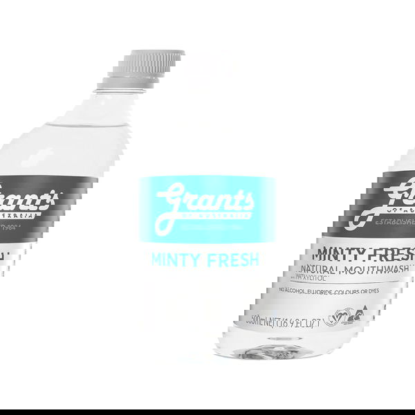 Grants of Australia Natural Mouthwash with Xylitol Minty Fresh 500 ml 