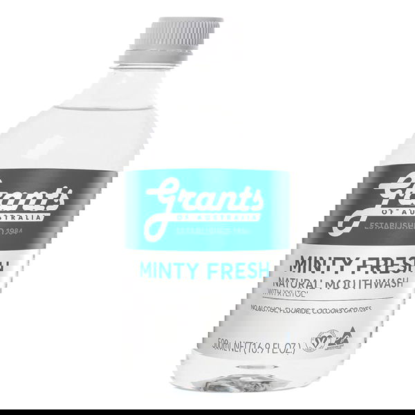 Grants of Australia Natural Mouthwash with Xylitol Minty Fresh 500 ml 