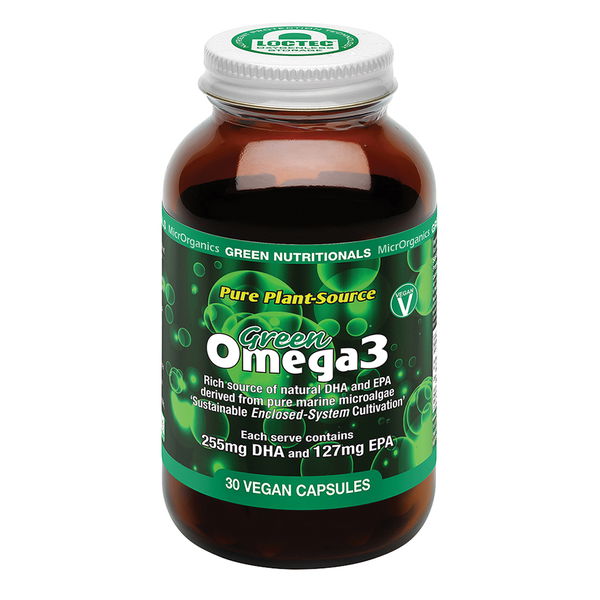 Green Nutritionals Pure Plant-Source Green Omega3 Vegan Capsules 30 Capsules 