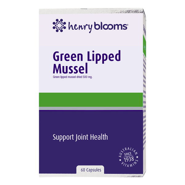 Henry Blooms Green Lipped Mussel Support Joint Health Capsules 60 Capsules 