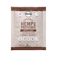 Hemp Foods Australia Creamy & Delicious Hemp Protein Shake Chocolate 35 gm x 7 Pack 