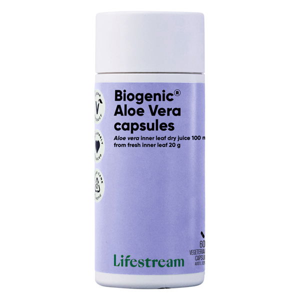 Lifestream Biogenic Aloe Vera Vege Capsules 60 Capsules 