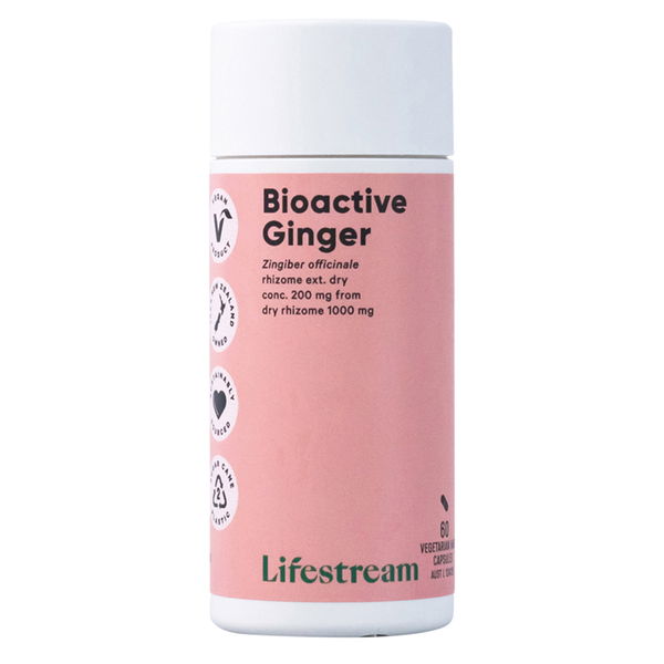 Lifestream Bioactive Ginger Vege Capsules 60 Capsules 