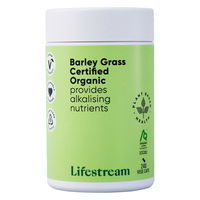 Lifestream Barley Grass Certified Organic Vege Capsules 