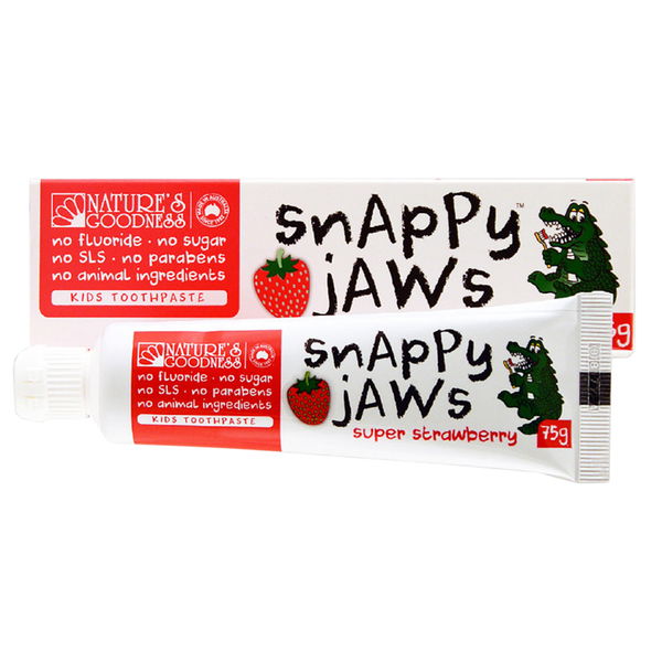 Nature's Goodness Snappy Jaws Toothpaste Super Strawberry 75 gm 