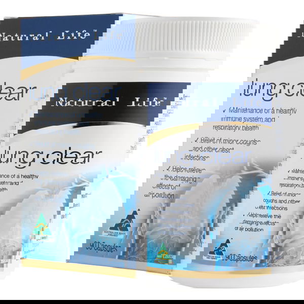 Natural Life Lung Clear Capsules 90 Capsules 