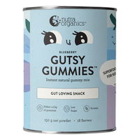 Nutra Organics Gutsy Gummies Gut Loving Snack Powder for Kids Blueberry 150 gm 