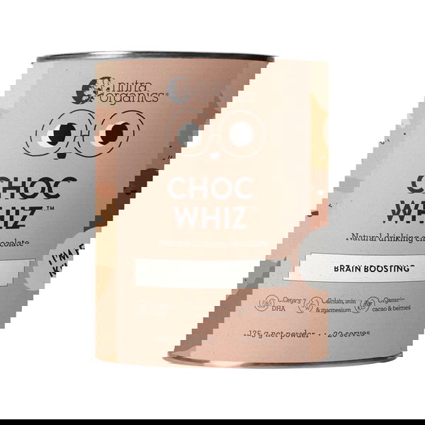 Nutra Organics Choc Whiz Brain Boosting Powder for Kids 125 gm 