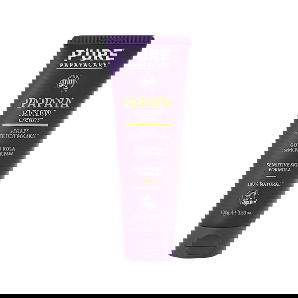 P'ure Papayacare Papaya Renew Cream Scars Stretch Marks Gotu Kola with Paw Paw 100 gm 