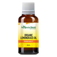 Nature's Shield Organic Lemongrass Essential Oil 50 ml 