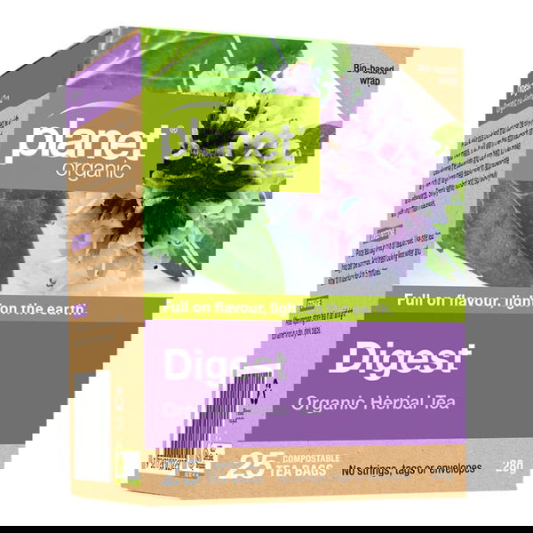 Planet Organic Digest Organic Herbal Tea 25 Tea Bags 