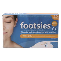 Footsies by Thinklife Tranquility Japanese Detox Foot Patches 20 Patches 