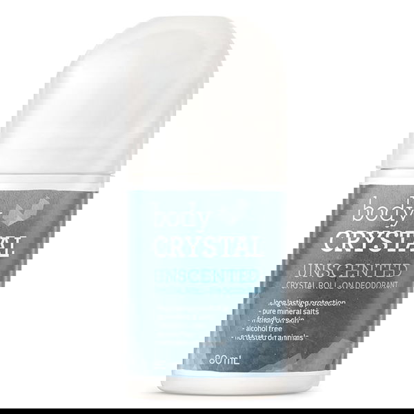 Body Crystal Roll-On Deodorant Unscented 80 ml 