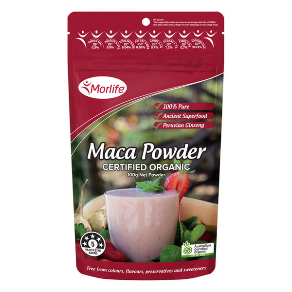 Morlife Certified Organic Maca Powder 100 gm 