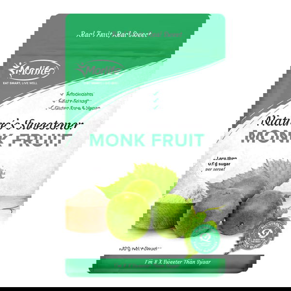 Morlife Nature's Sweetner Monk Fruit Powder 100 gm 